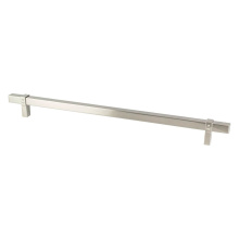 Berenson 5133-4BPN-P - Rivet Rebel 18 inch CC Brushed Nickel Appliance Pull