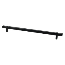 Berenson 5134-4055-P - Rivet Rebel 18 inch CC Matte Black Appliance Pull