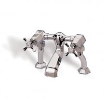 Barber Wilsons and Company MC3300-PC - Mastercraft 3/4'' Exposed Deck Mount Tub Filler  With White Porcelain Button