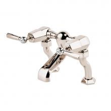Barber Wilsons and Company MCL3300-EX-PU PC - Mastercraft Lever  3/4'' Exposed Deck Mount Tub Filler W/Extended Deck Unions  With Whit