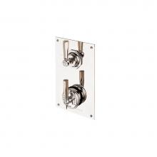 Barber Wilsons and Company MCL53C2D-PC - Mastercraft  Lever Concealed Thermostatic Valve With 2 Way Diverter On Plate With White Porcelain