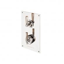 Barber Wilsons and Company MCL53C1-PN - Concealed  Lever Mastercraft Thermostatic Valve W/Volume Control  On Rectangular Plate With Cerami