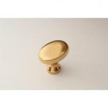 Classic Brass 1196TN - Oval Knob - 1-7/32''x3/4''