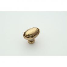 Classic Brass 1556PANL - Oval Knob - 1-7/16''x15/16''