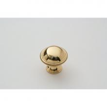 Classic Brass 1844PBNL - Knob (Crosshatch) - 1-1/4''