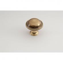 Classic Brass 1845PA - Knob (Crosshatch) - 1-1/2''