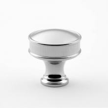 Classic Brass 3064SB - Knob - Inset Coin - 1-1/4''
