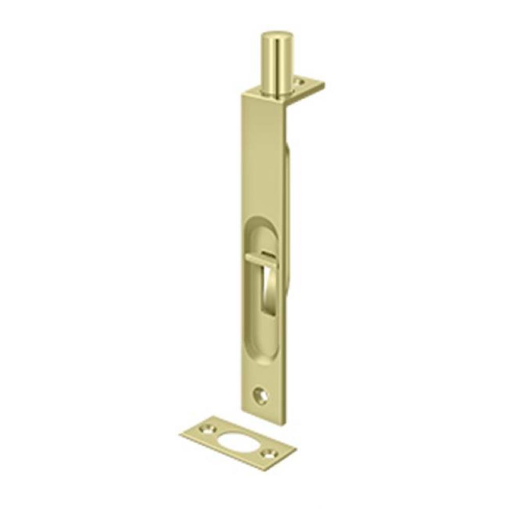 6'' Flush Bolt, HD, Square