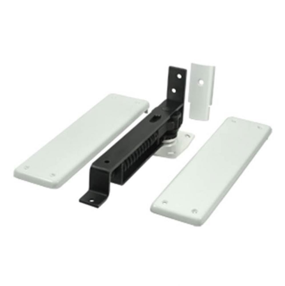 Spring Hinge, Double Action w/ Solid Brass Cover Plates