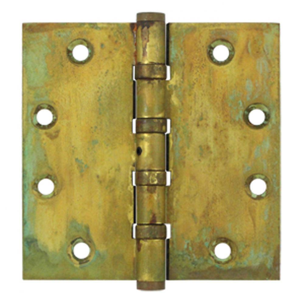Sld Brass Hinge 4.5 X 4.5 Bb-Nrp Rust Finish