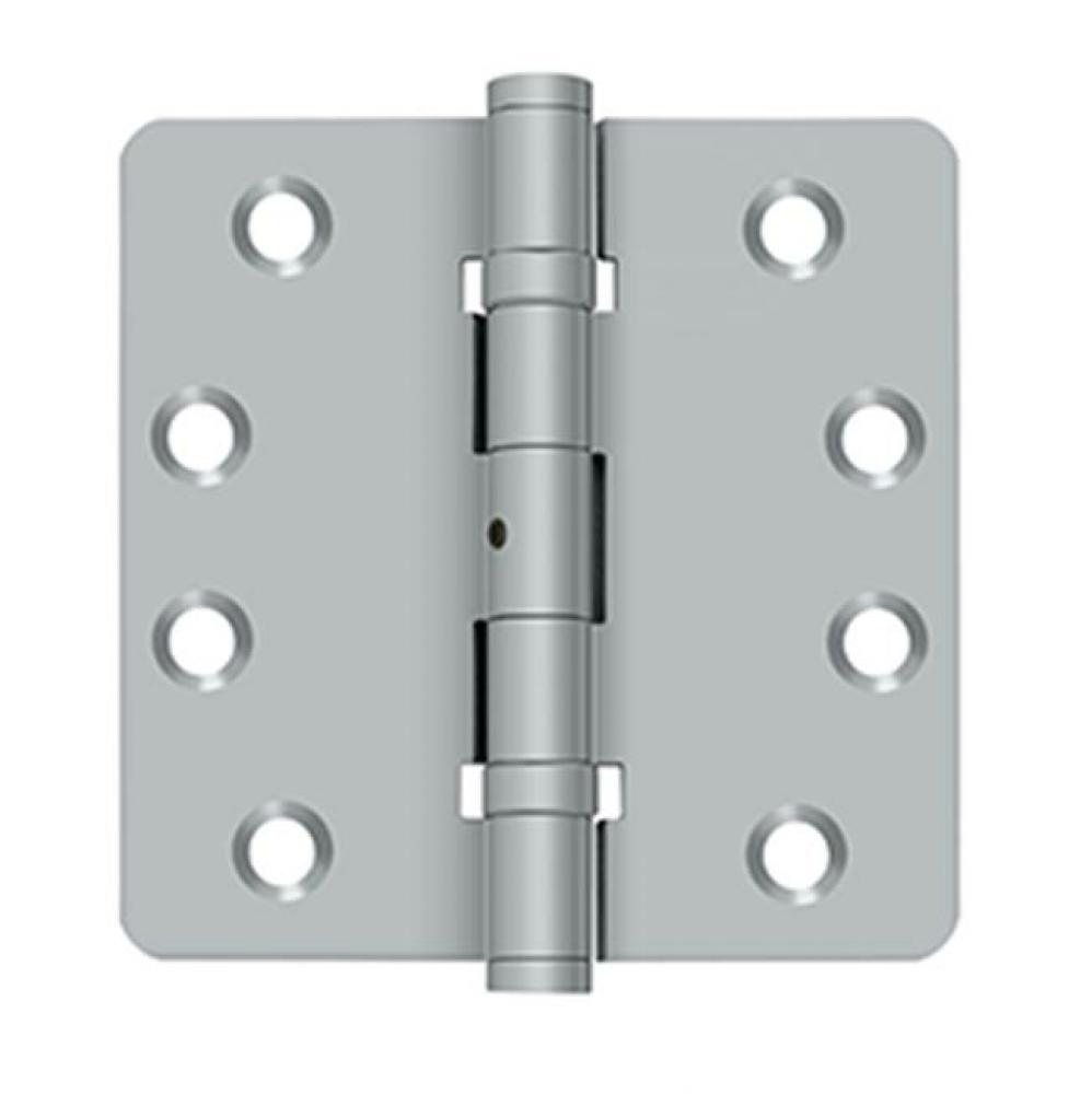 4'' x 4'' x 1/4'' Radius Hinges, Ball Bearings, NRP, Solid Brass