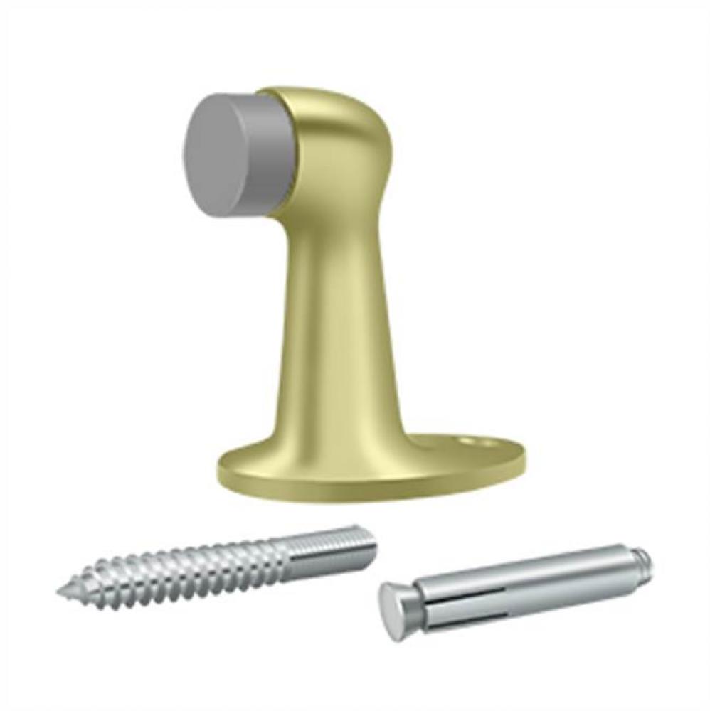 Floor Door Bumper 2-7/8'', Solid Brass