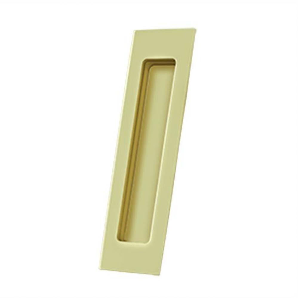 Flush Pull, Rectangular, HD, 7'' x 1-7/8'' x 3/8'', Solid Brass