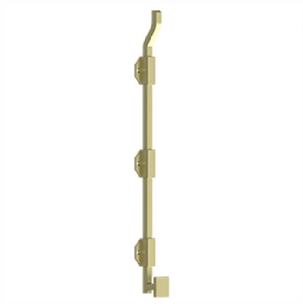 18'' Modern Offset Surface Bolt, HD, Solid Brass