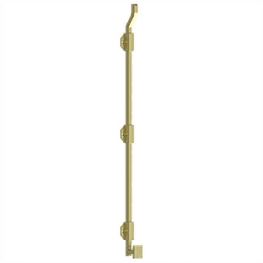26'' Modern Offset Surface Bolt, HD, Solid Brass