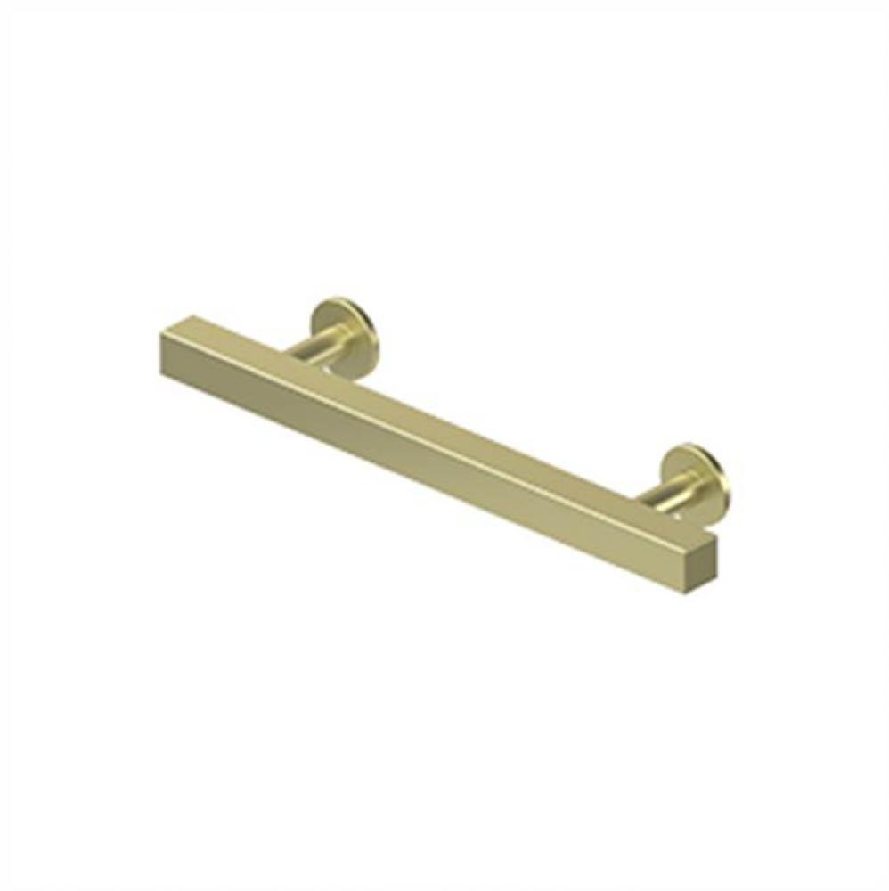 Contemporary Cabinet Pull 4'', Pommel,  Solid Brass
