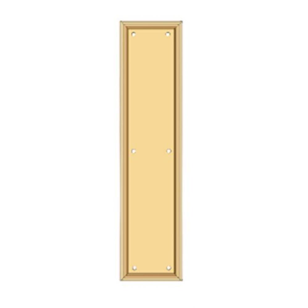 Framed Push Plate, HD, 3 1/2'' x 15''