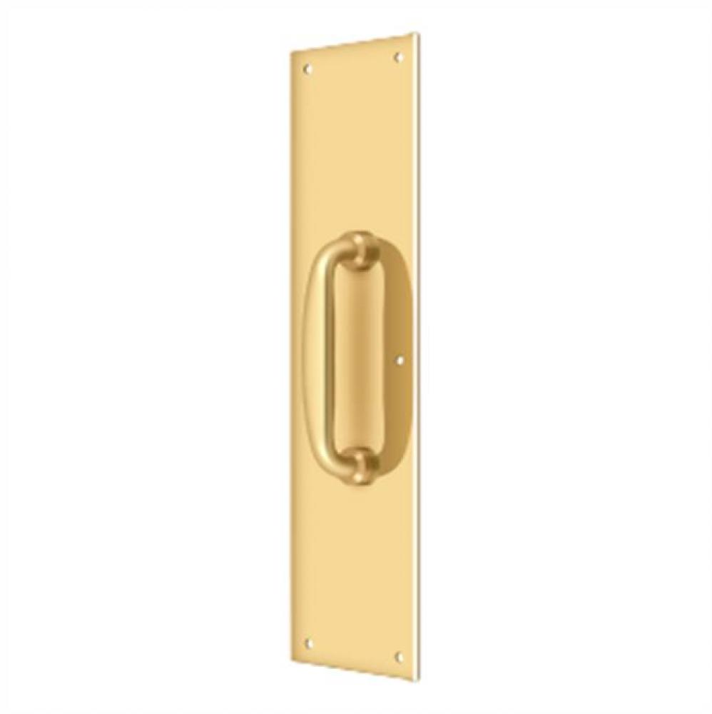 Push Plate w/ Handle 3-1/2'' x 15 '' - Handle 5-1/4''