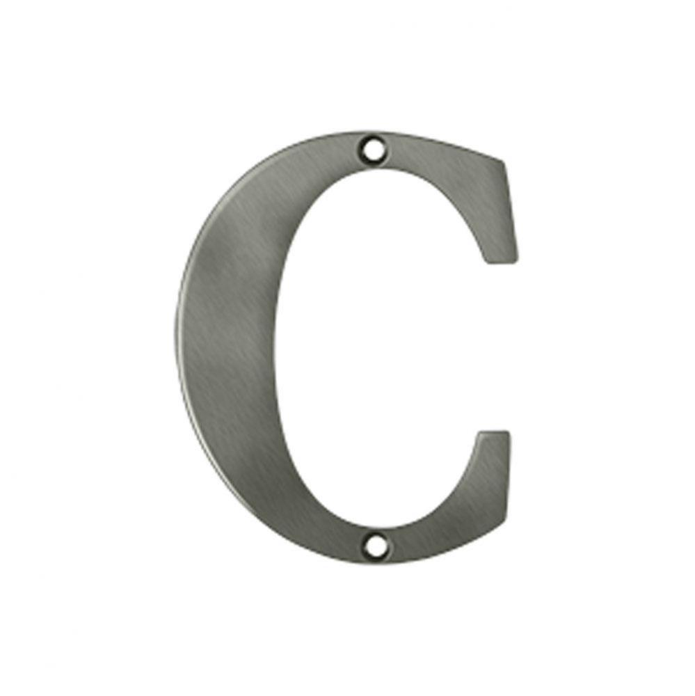 4'' Residential Letter C
