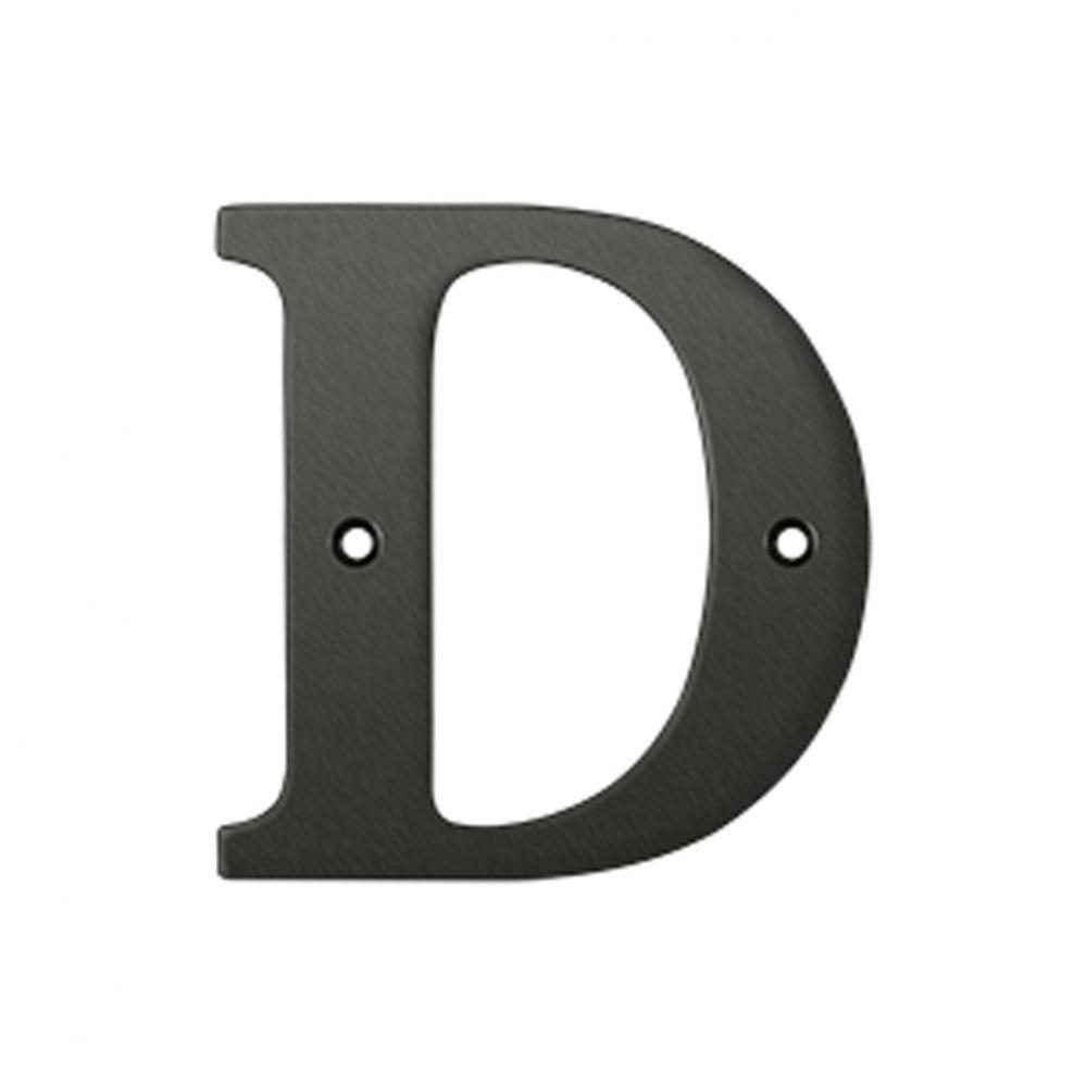 4'' Residential Letter D