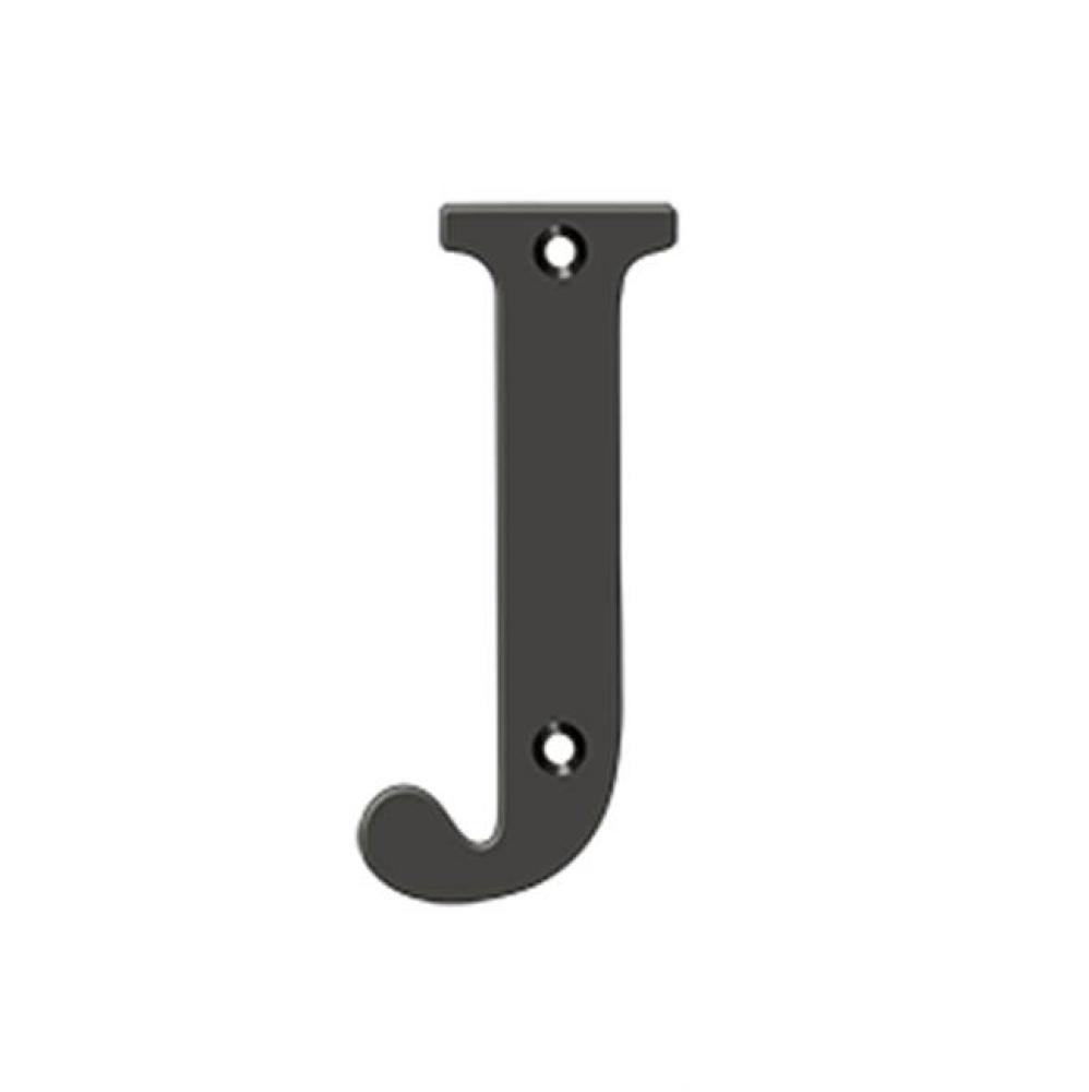 4'' Residential Letter J