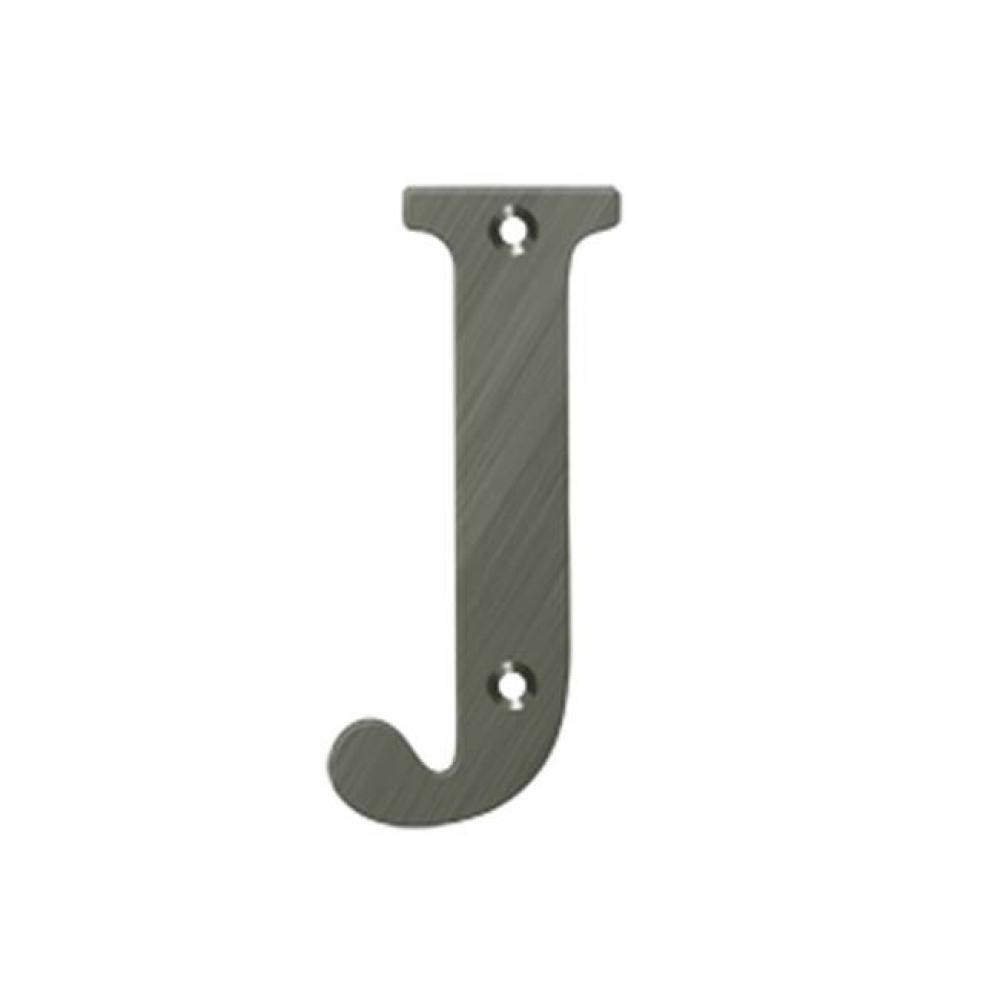 4'' Residential Letter J