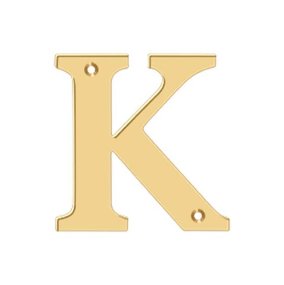 4'' Residential Letter K