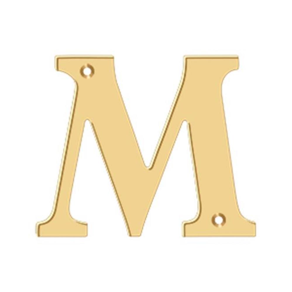 4'' Residential Letter M