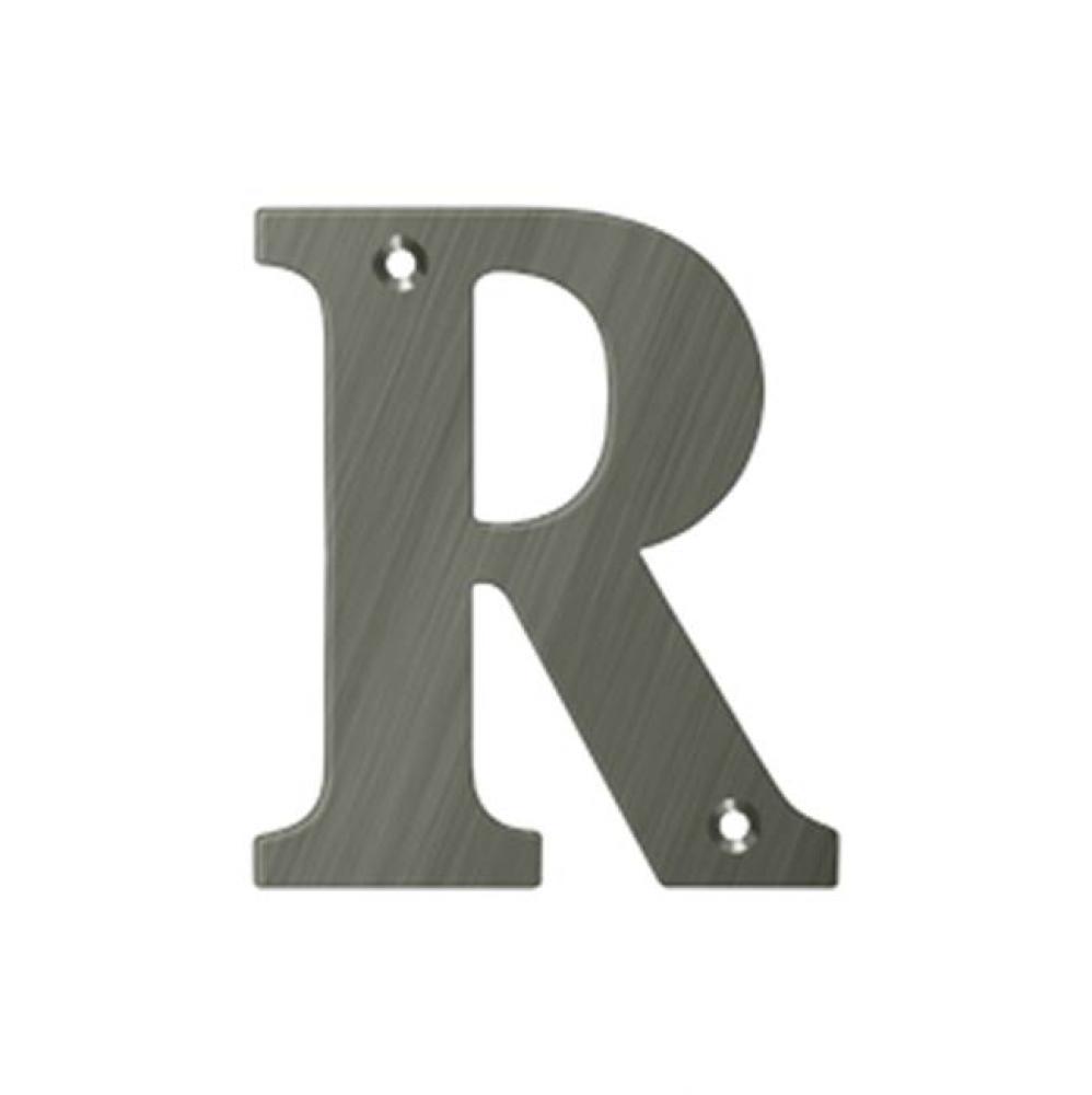 4'' Residential Letter R