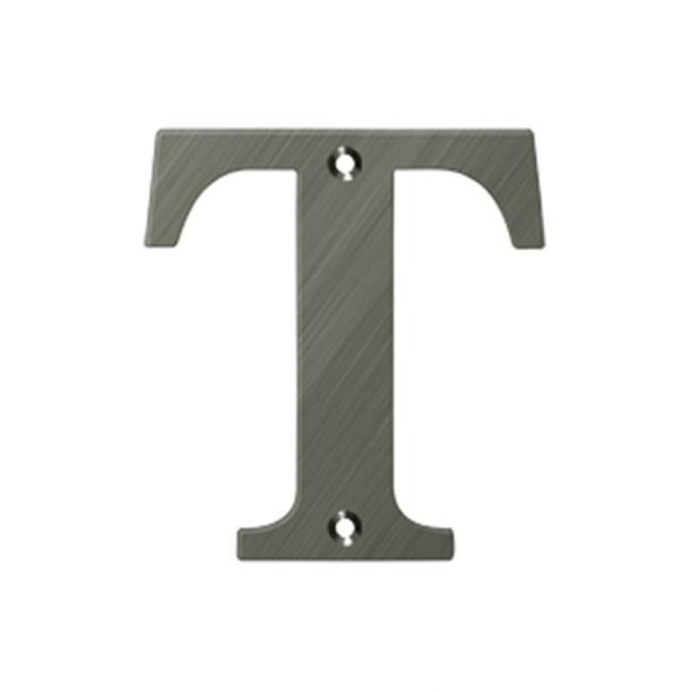 4'' Residential Letter T