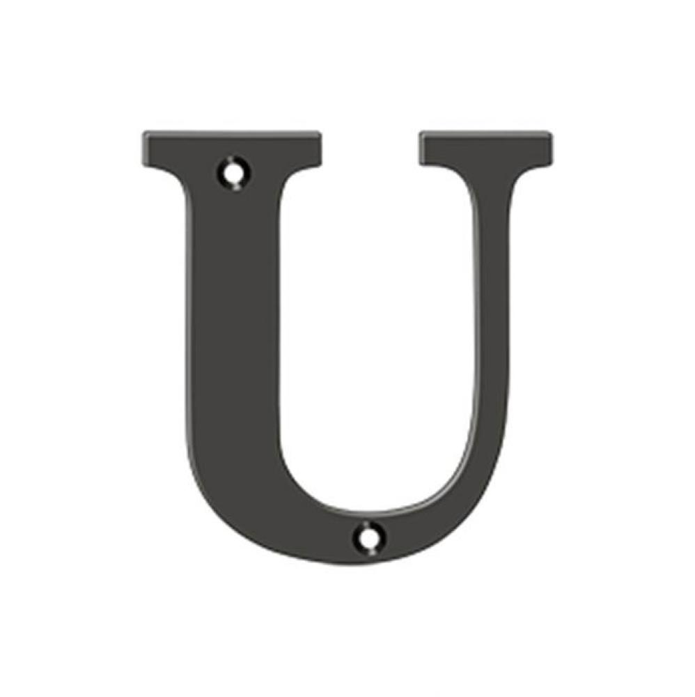 4'' Residential Letter U