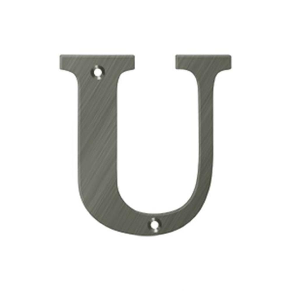 4'' Residential Letter U