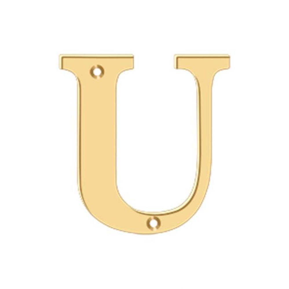 4'' Residential Letter U