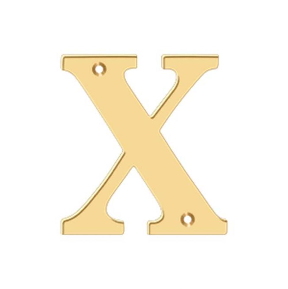 4'' Residential Letter X