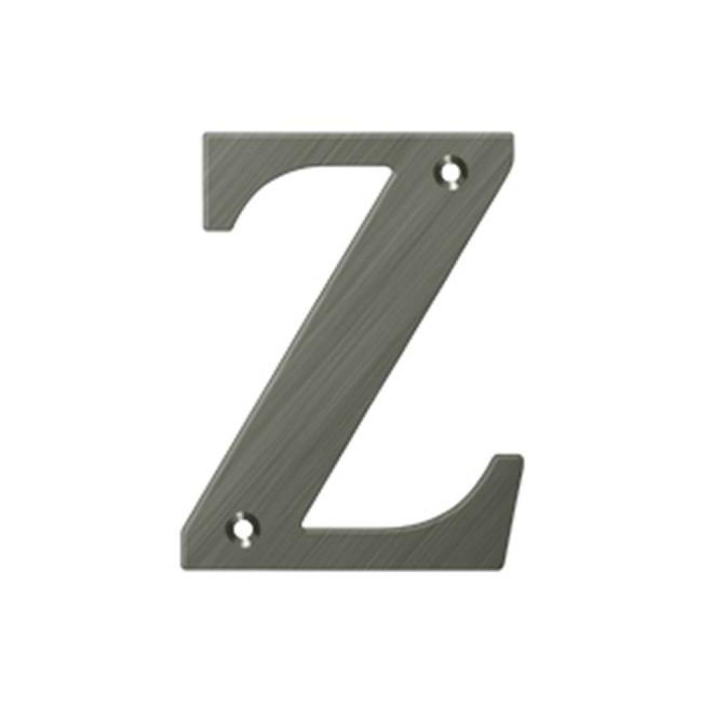 4'' Residential Letter Z