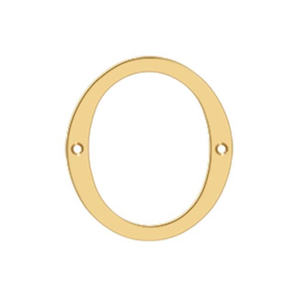 4'' Numbers, Solid Brass