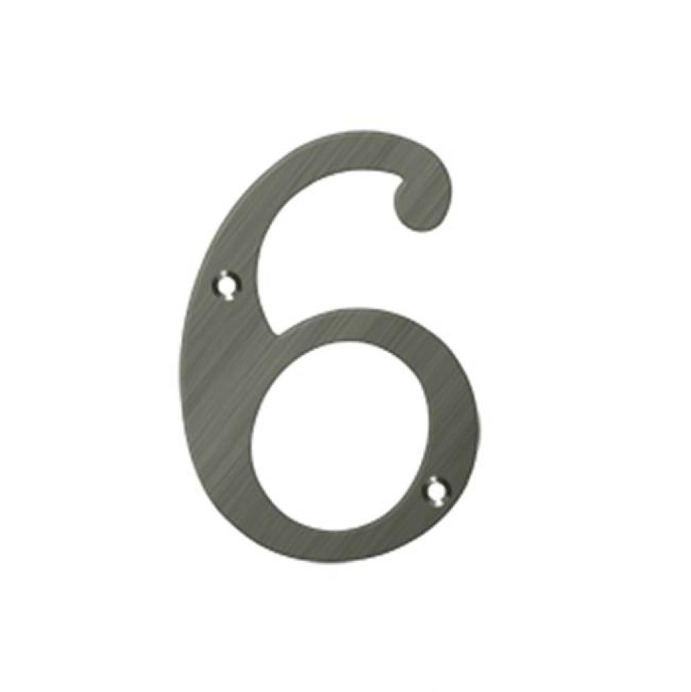 4'' Numbers, Solid Brass