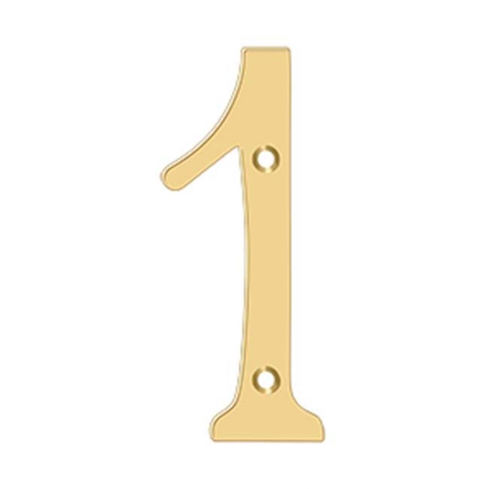 6'' Numbers, Solid Brass