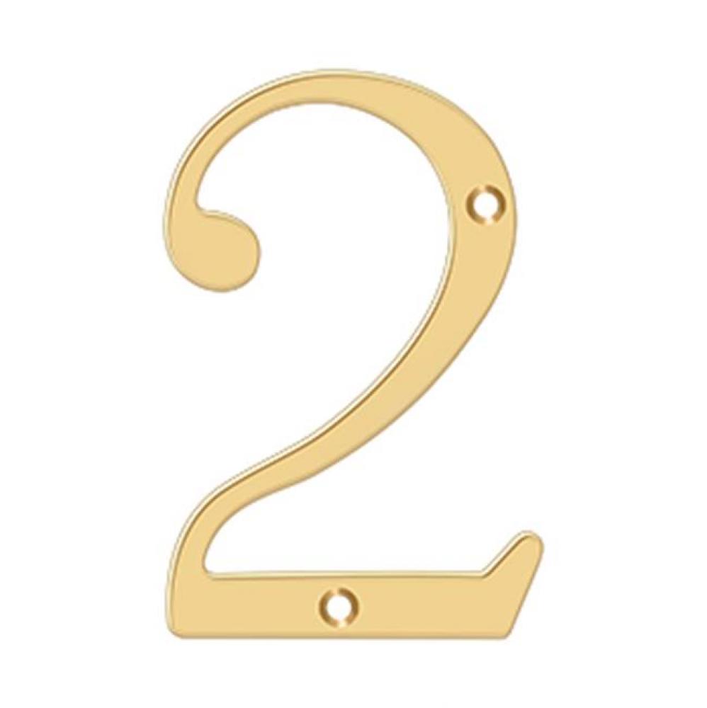 6'' Numbers, Solid Brass