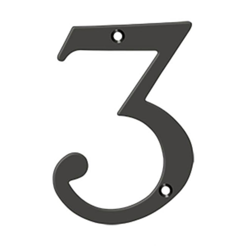 6'' Numbers, Solid Brass