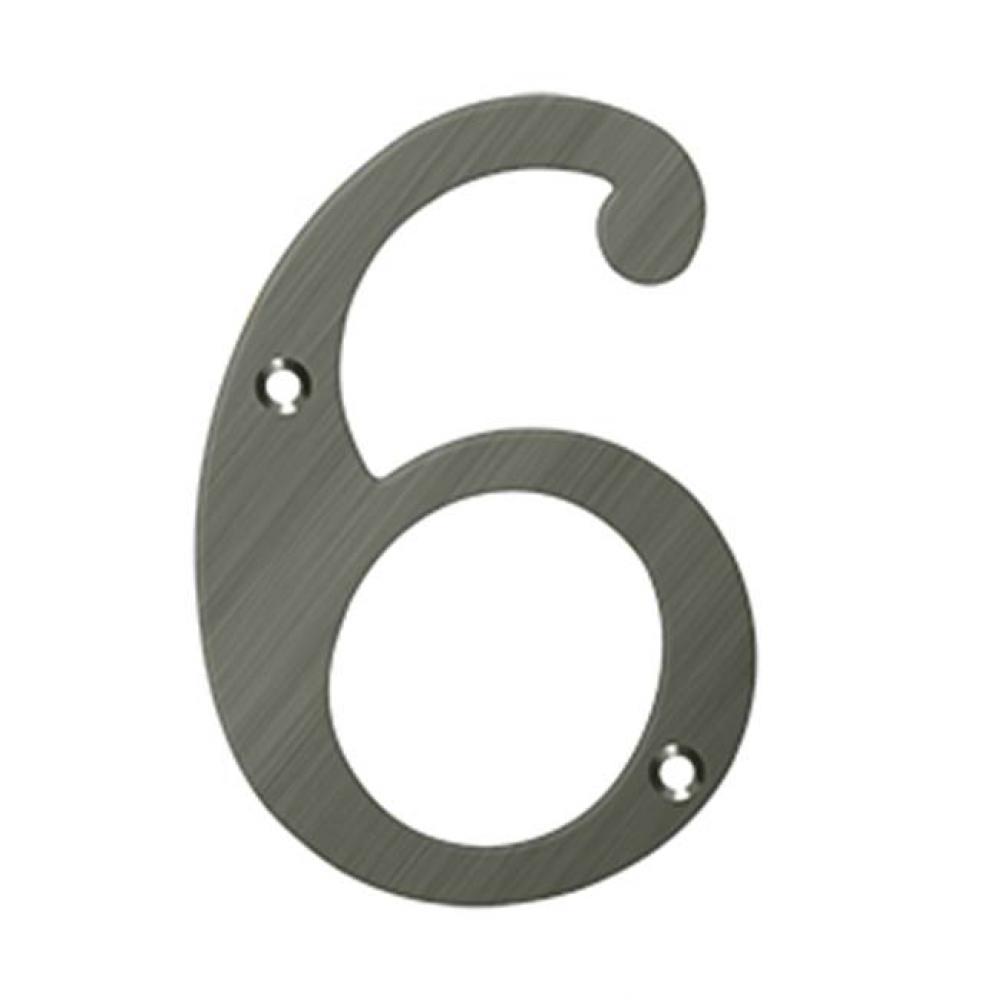 6'' Numbers, Solid Brass