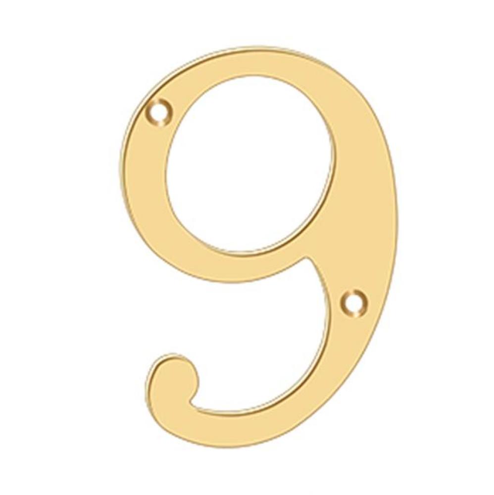 6'' Numbers, Solid Brass