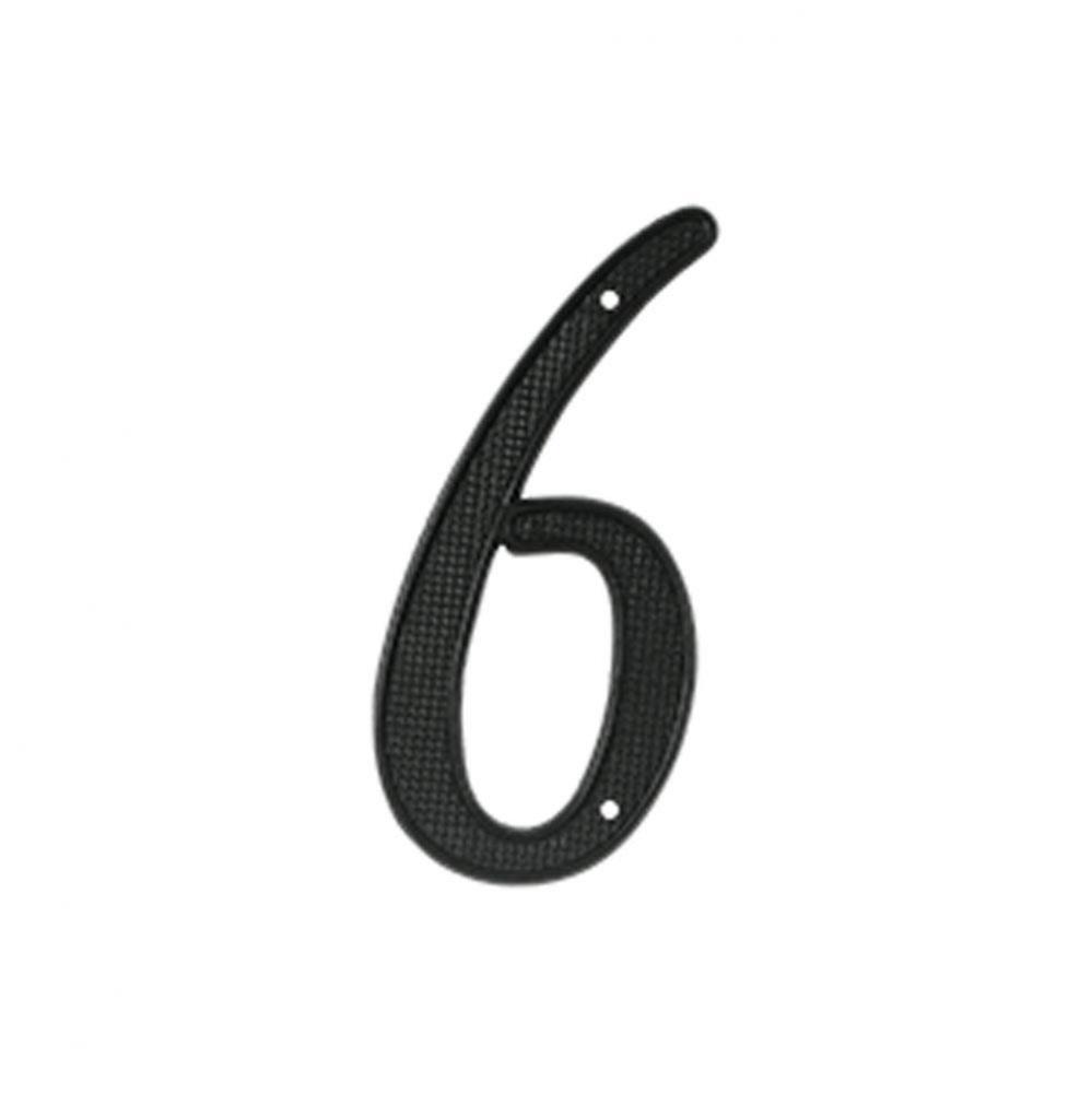 4'' Numbers Zinc Die-Cast, Black