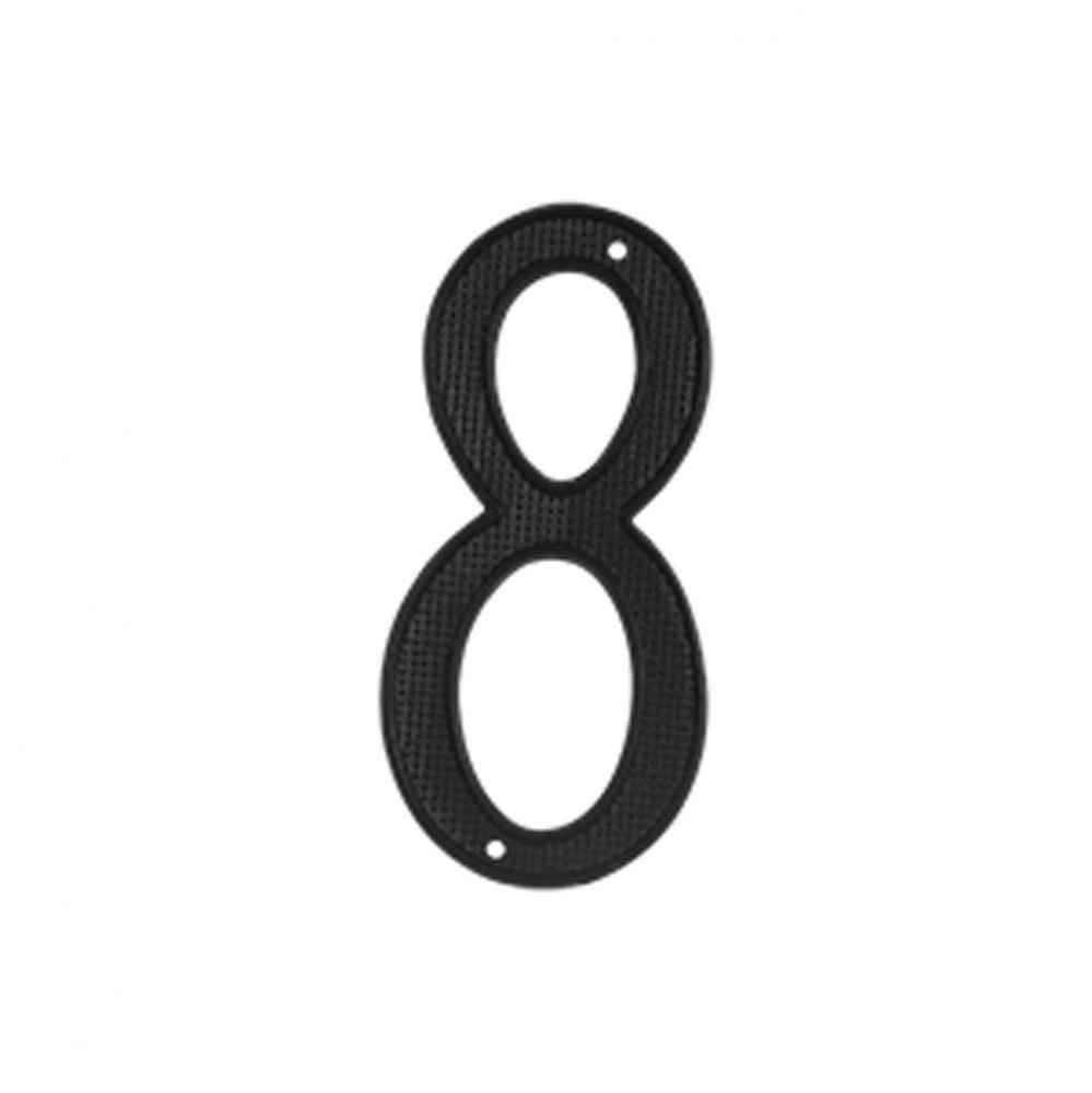 4'' Numbers Zinc Die-Cast, Black