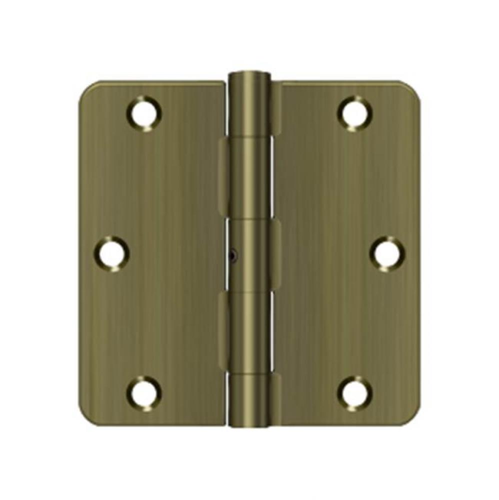 3-1/2'' x 3-1/2'' x 1/4'' Radius Hinge, Residential Thickness