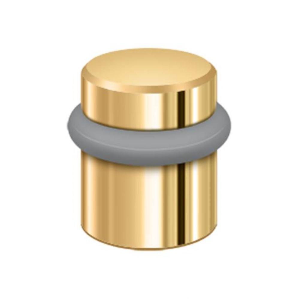 Round Universal Floor Bumper 1-1/2'', Solid Brass