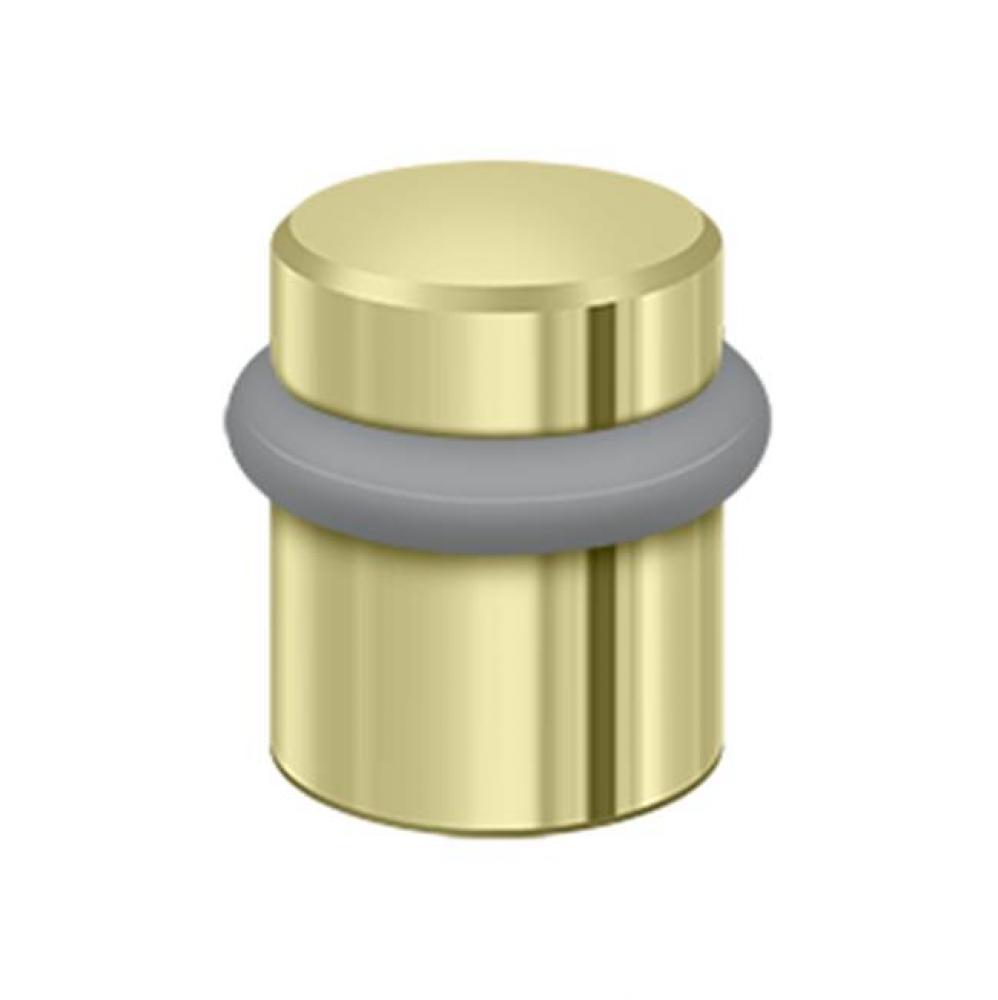 Round Universal Floor Bumper 1-1/2'', Solid Brass