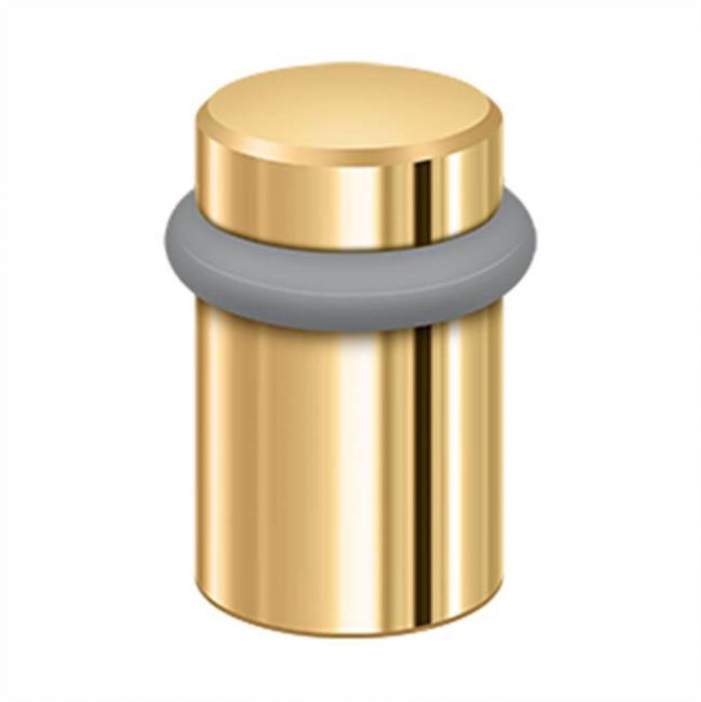 Round Universal Floor Bumper 2'', Solid Brass