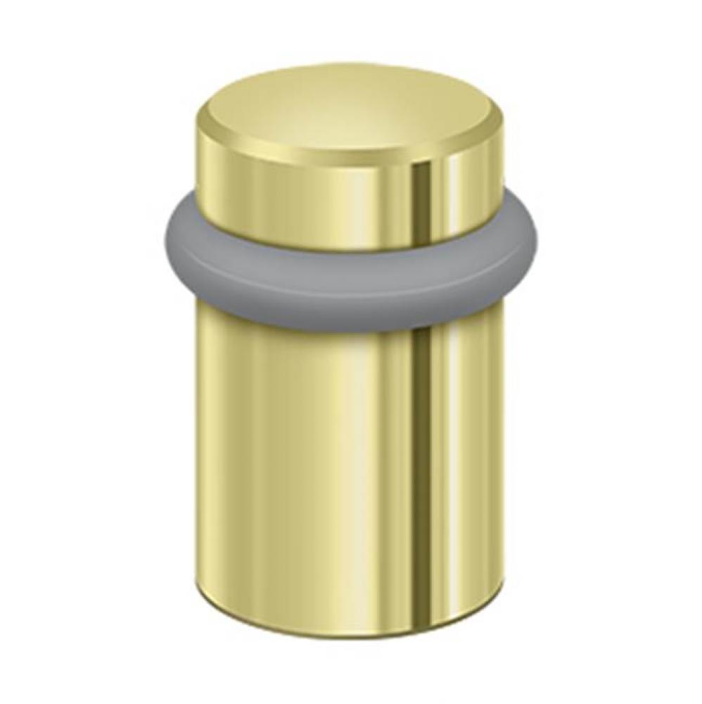 Round Universal Floor Bumper 2'', Solid Brass