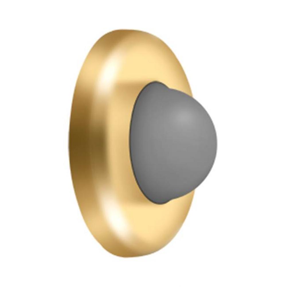 Wall Mount Convex Flush Bumper, 2-1/2'' Diam.